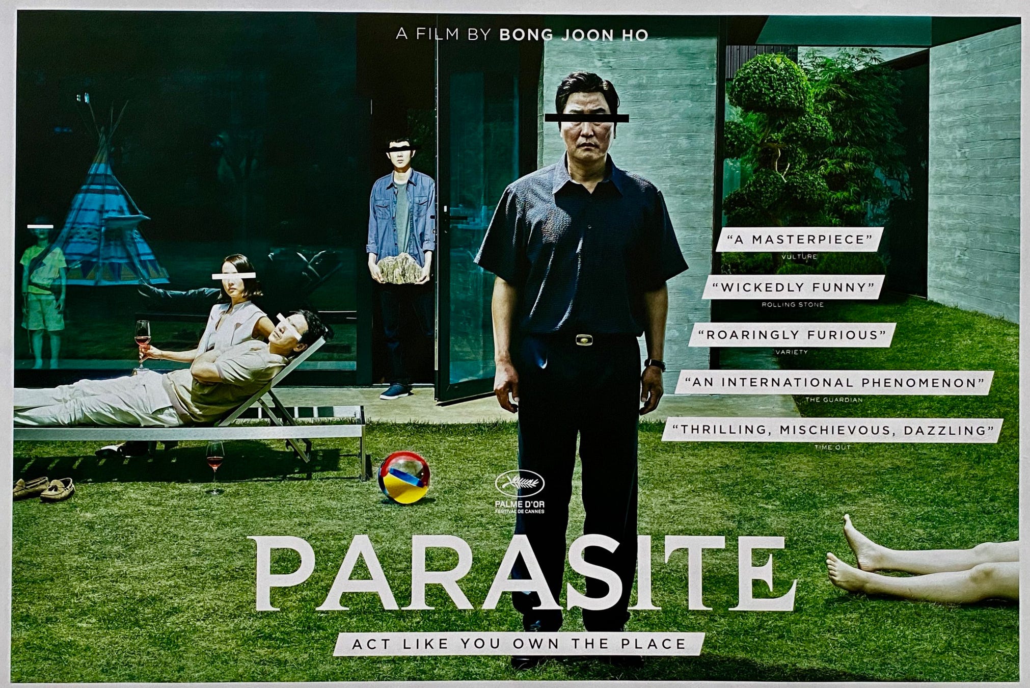 Movie poster for the film 'Parasite'