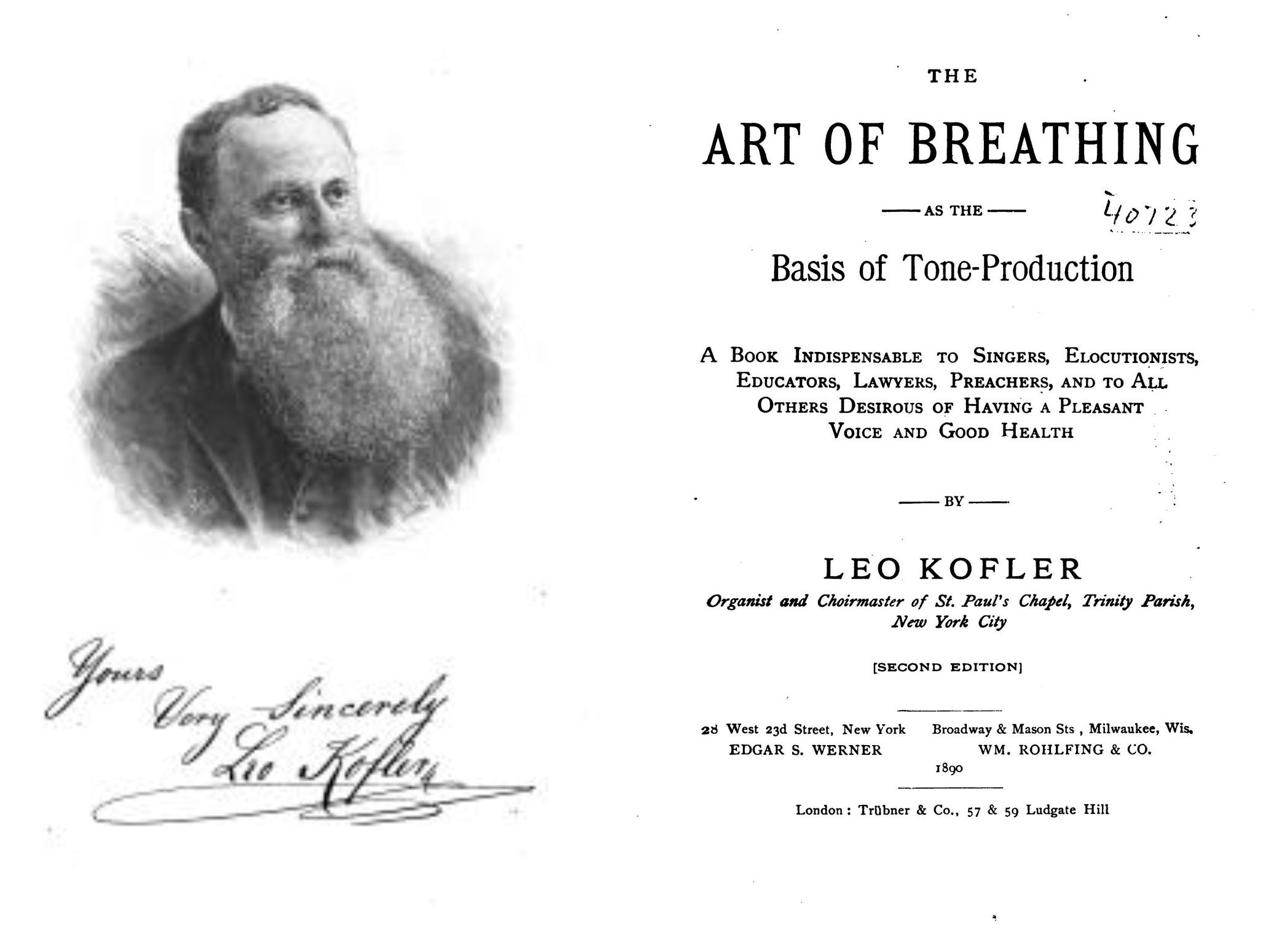 Title page of The Art of Breathing