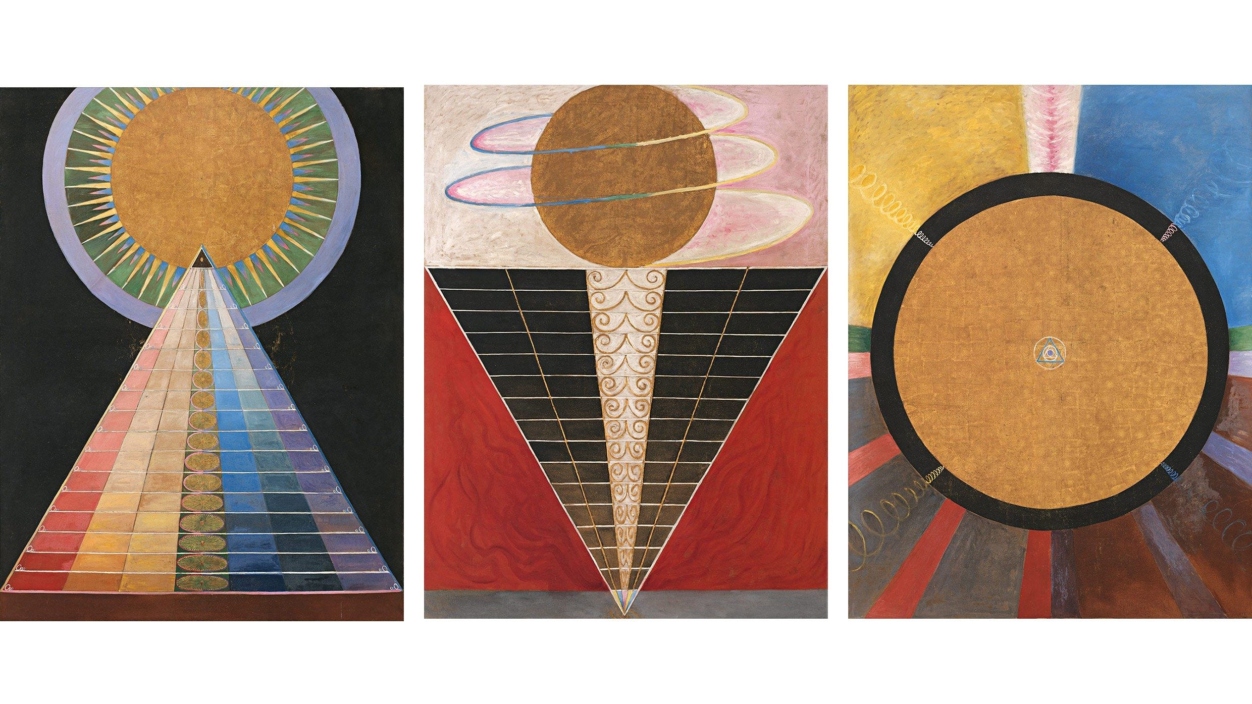 Paintings for the Temple | Hilma af klint, Art deco posters, Automatic  drawing