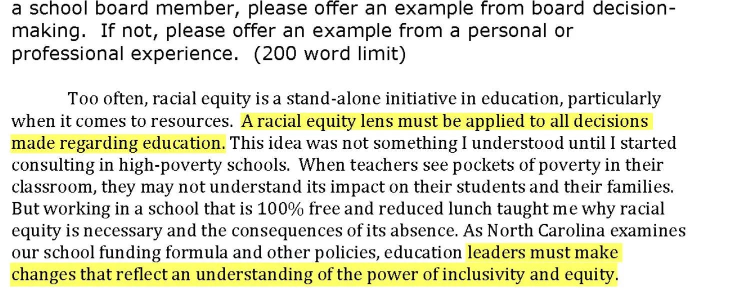 Catherine Truitt fully supports DEI in her correspondence to People's Alliance