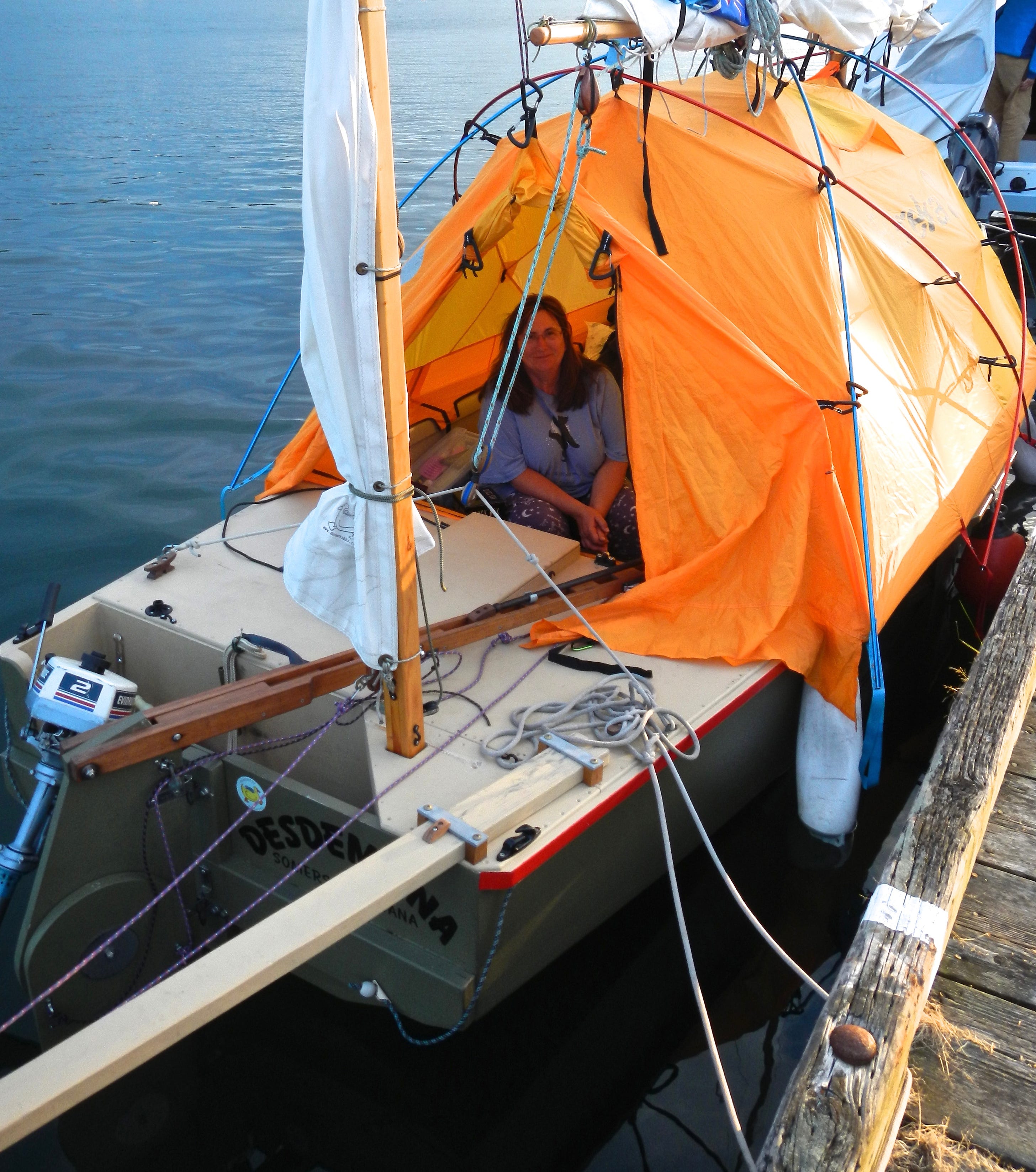 Tent on a boat clearance