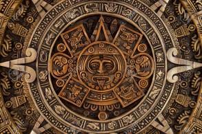 Close View Of The Ancient Aztec Calendar Stock Photo, Picture And Royalty  Free Image. Image 83607145.