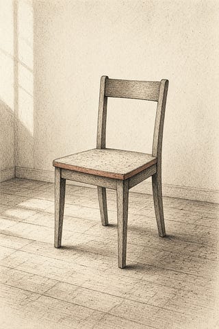 Plate for The Chair Is the Last Thing That Still Asks.