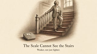 Plate for The Scale Cannot See the Stairs.