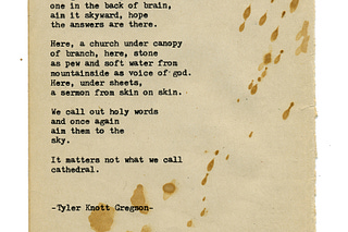 Signal Fire by Tyler Knott Gregson | Substack