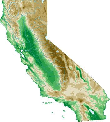 California topo map
