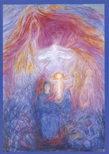 Wynstones Press :: Sets of Cards :: Sets of Cards: Contemporary Artists ::  Four Archangels by Margarita Woloschina