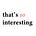 that's so interesting 