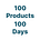 100 Products in 100 Days