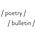 Poetry Bulletin