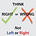 Think Right or Wrong, Not Left or Right