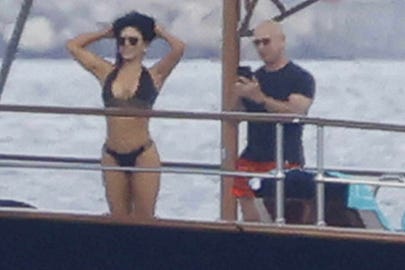 Jeff Bezos Seen Snapping Bikini Photos of Fiancée Lauren Sánchez on Yacht