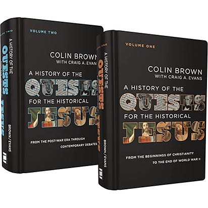 A History of the Quests for the Historical Jesus: Two-Volume Set: Brown, Colin, Evans, Craig A.: 9780310155560: Amazon.com: Books