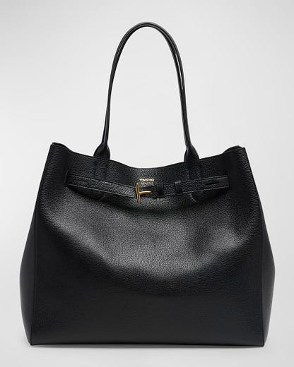 Audrey Large Tote Bag in Grain Leather 0