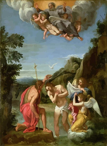 The Baptism of Christ - Francesco Albani 1660 Digital Art by Don Kuing -  Fine Art America