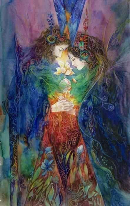 God and Goddess... Beltane | Spiritual art, Art, Visionary art