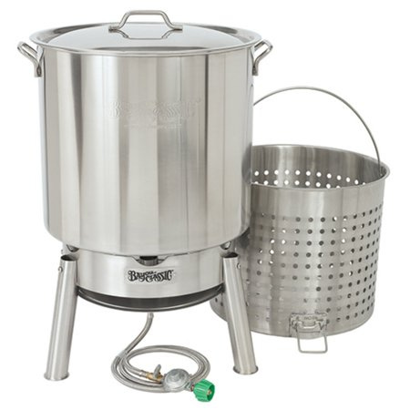 shrimp boil pot and strainer