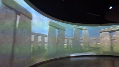 The Stonehenge Visitor Centre has an excellent display both physical and digital to tell the story of Stonehenge.