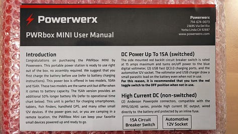 Unboxing the Powerwerx PWRbox-15