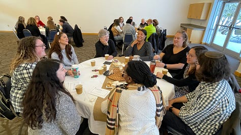 The P2G Women's Delegation from Israels attends Coexistence Café with members of the Michiana Jewish community in South Bend, Indiana.