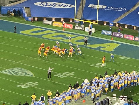 Images from USC-UCLA 2020 during the pandemic-restricted season