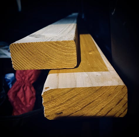 lumber, 2x4s hand plane designs