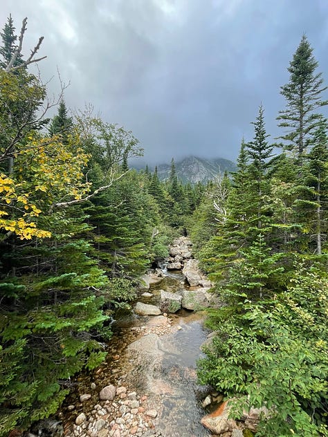 Hiking Pamola Peak, Knife Edge Trail, Chimney Peak, Dudley Trail, Maine North Woods, Maine Wilderness