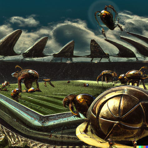 "Futuristic football (soccer) stadium, crowded, various styles"