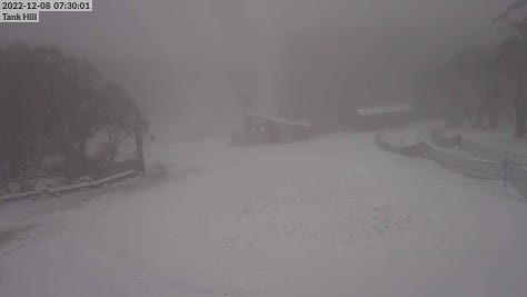 Snow at Mt Baw Baw Alpine Resort