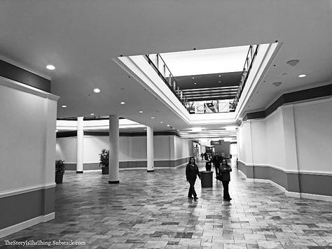 Photographs of the emptiness that now holds sway at Town Center Mall in Charleston West Virginia.