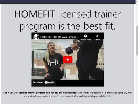 HOMEFIT Trainer License Program.