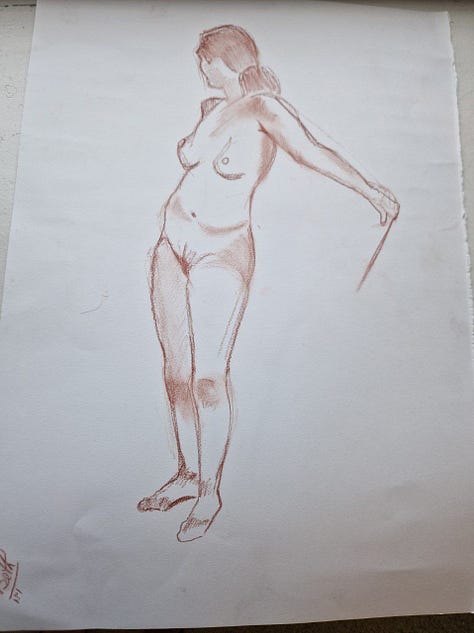 nude female life drawing cardiff  cowbridge