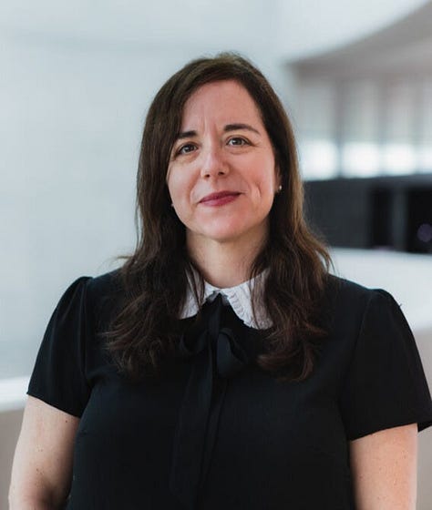 Woman wearing black blouse