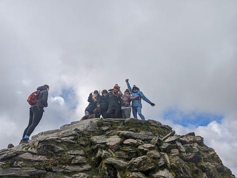 Trekking on snowdon