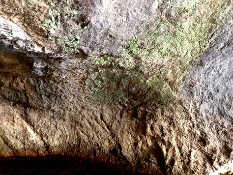 Images of the Interior walls of the Burlington Sea Cave