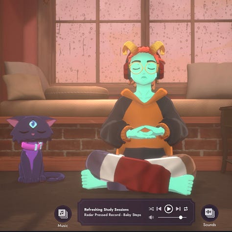 screen grabs of spiritcity lofi sessions