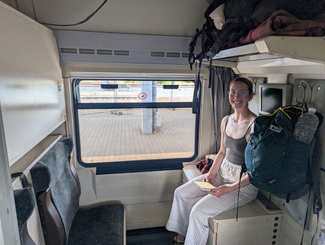 Hot sleeper car on route to Istanbul