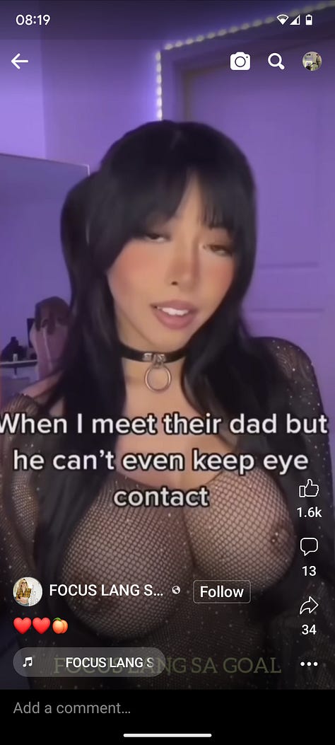 nipples found on facebook reels