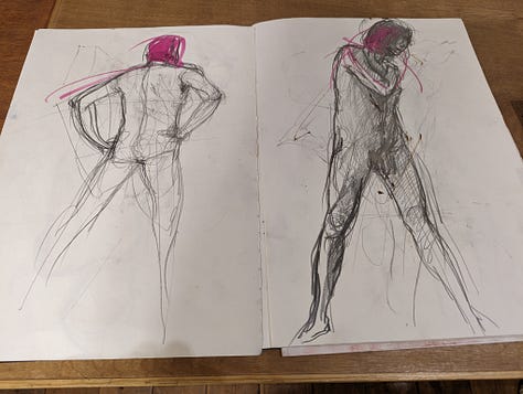 nude male life drawing in cardiff