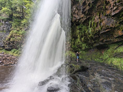 guided walk waterfalls brecon beacons