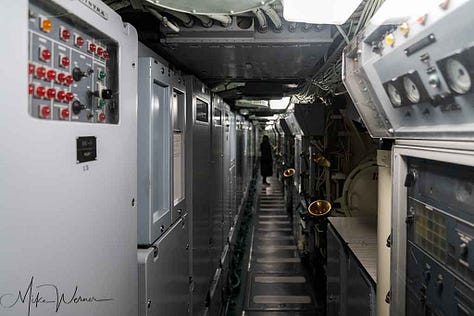 Narrow corridors and stairs