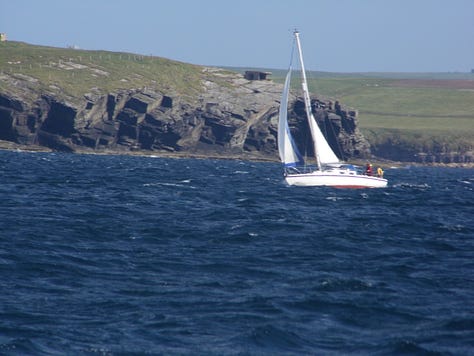 'Cherokee' sails from Wick in Scotland to Orkney