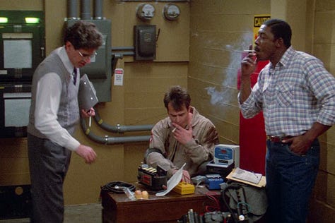 Shots from the twinkie scene in Ghostbusters (1984)