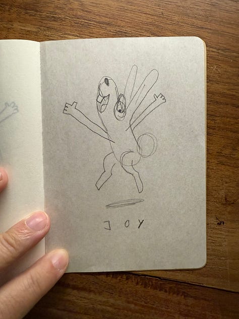 Drawing a bunny with 3 emotions focusing on he whole body