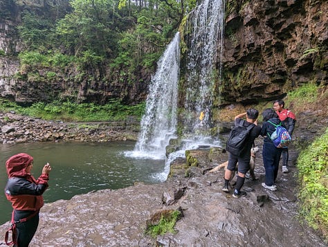 guided waterfall walk in the brecon beacons