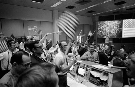 Mission Control Room for the NASA Apollo missions, 1960s.