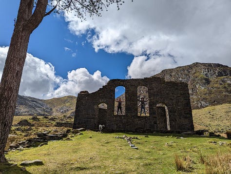 walking near Blaenau Ffestiniog in North Wales