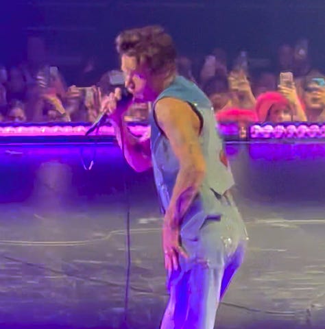 Harry Styles on stage at Madison Square Garden