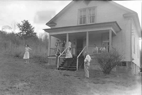 Ena Skaggs and Connie Steele, Eugene Mitchell Skaggs, Garland Skaggs, Miles A. Skaggs, Miles Skaggs home, Parthenia Alice Cole Skaggs, Rev. William Wills Skaggs, Rex and Laura Skaggs, Rex Skaggs