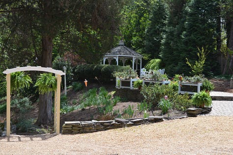 a wedding venue, seating near a fireplace, a cottage, a veranda, a bedroom
